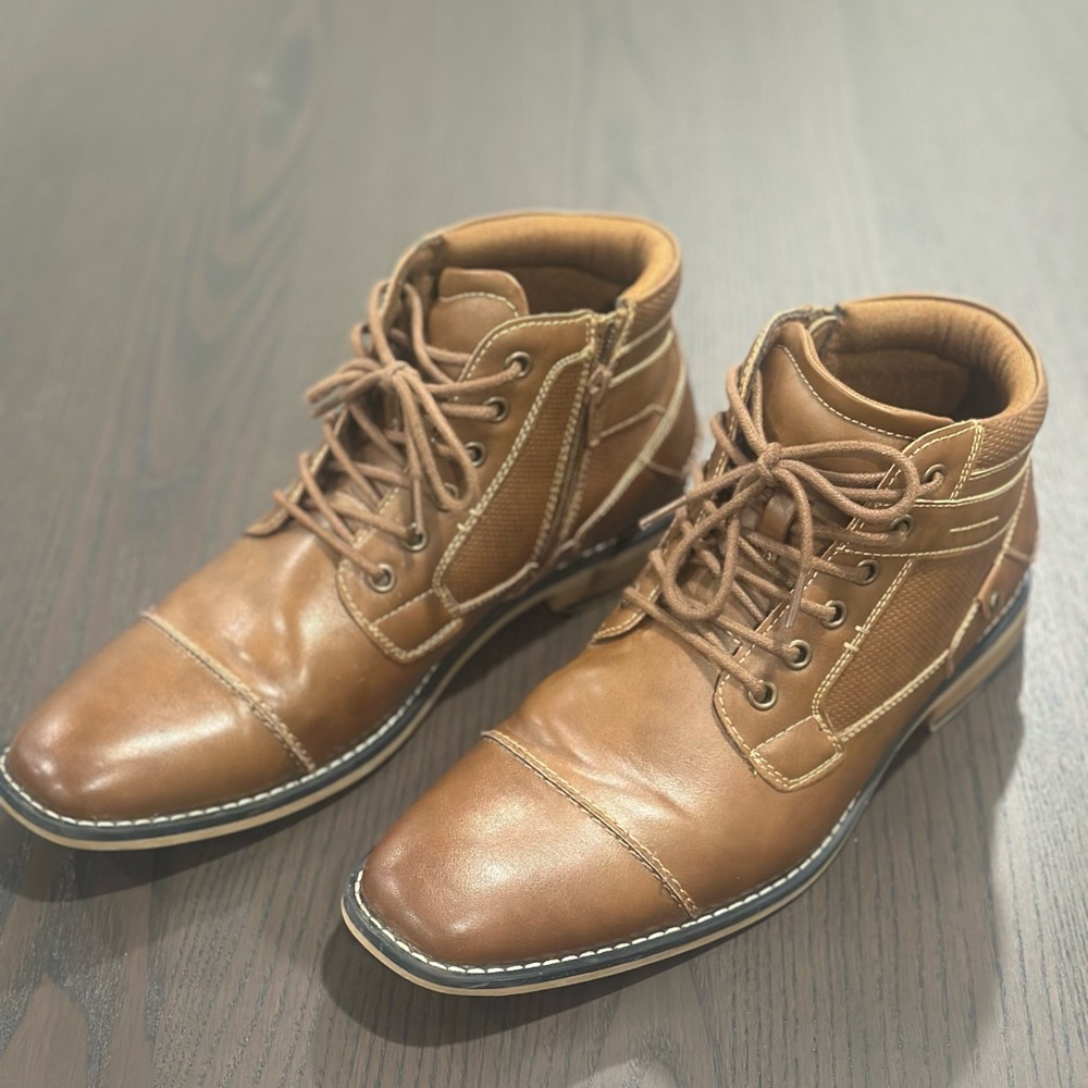 Men's Brown Leather Boots Sonoma 8.5